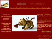Tablet Screenshot of hollandtoys.com